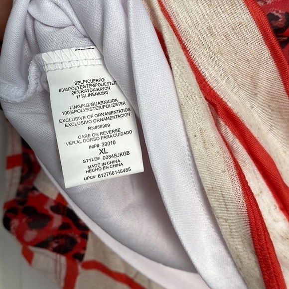 🆕 GB Girls Oversized Loose-Fit Top w/Cami Striped Cheetah Print XL - Picture 8 of 9